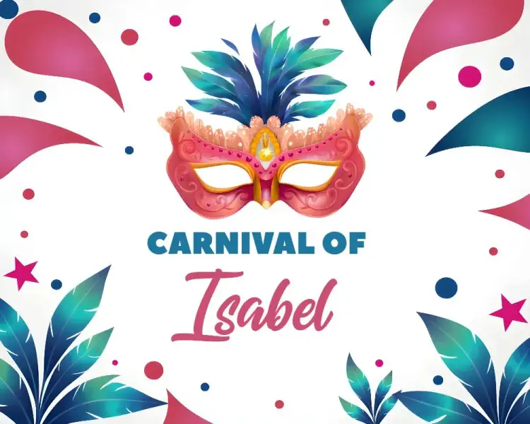 Invitation Carnival Hand Fan – Commemorative Dates theme carnival, colorful, festive, cheerful, playful