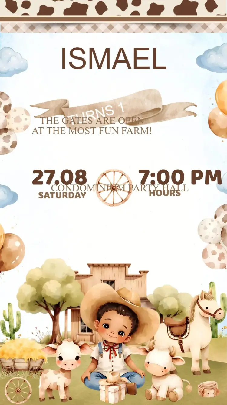 Farm Birthday Invitation