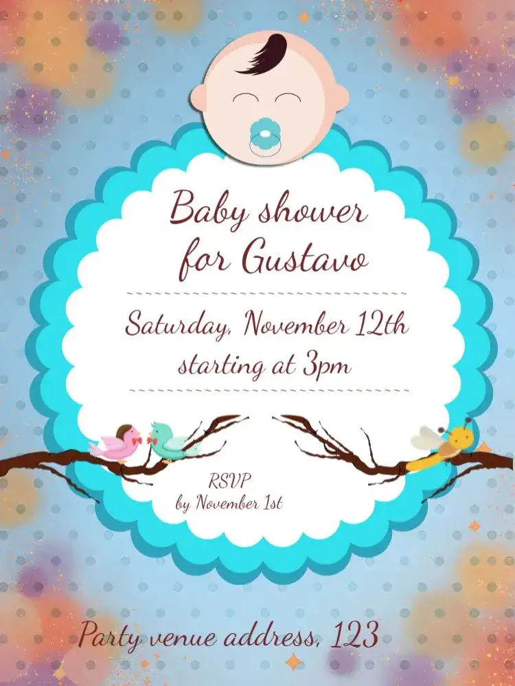 Blue Baby Shower - Boy Diapers