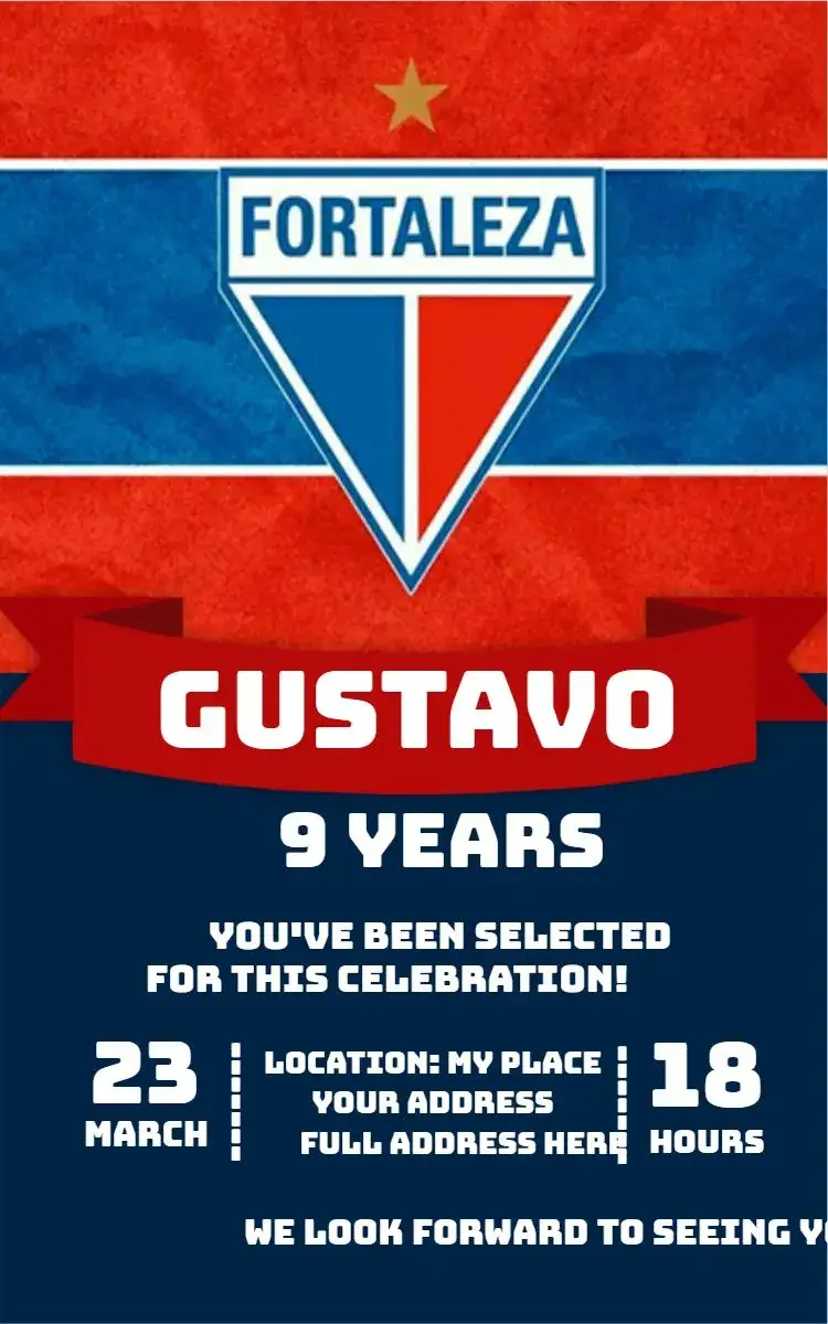 Invite Fortaleza 1 editable and customizable