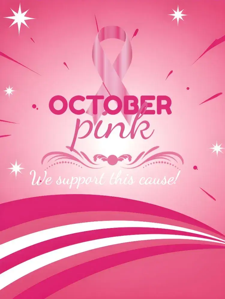 Invitation Post About Pink October Breast – Most searched for theme pink, minimalist, modern, informative, floral