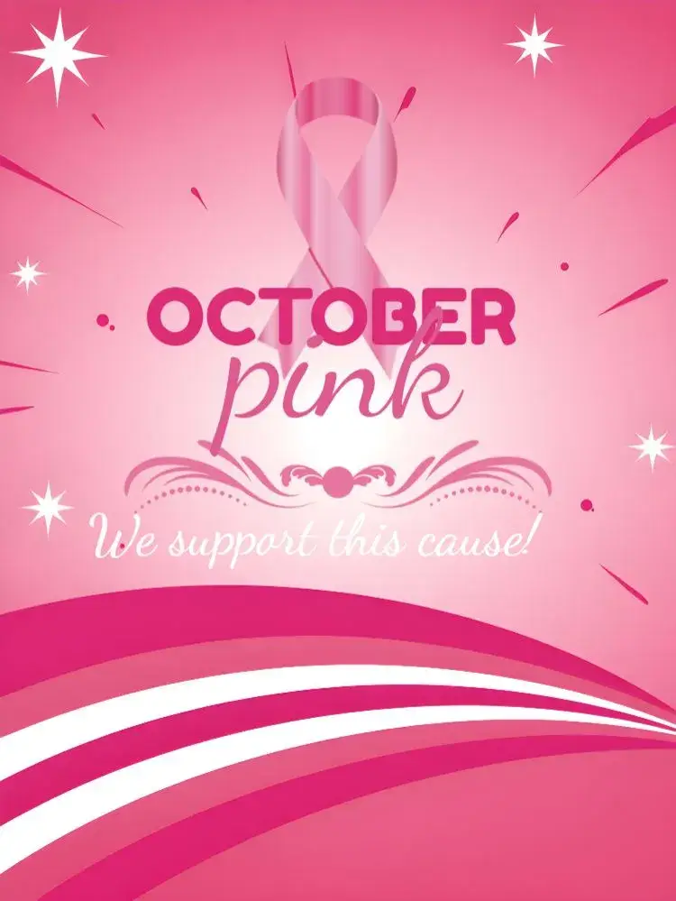 Post About Pink October Breast invitation