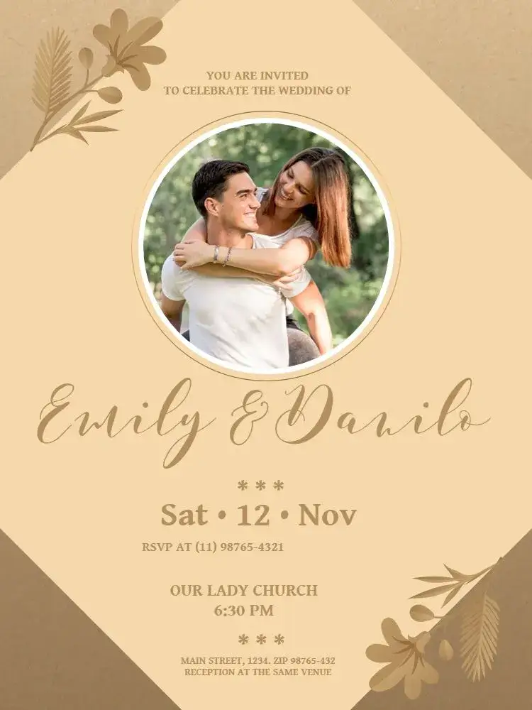Invitation Rustic Dark Chic Wedding – Wedding theme rustic, chic, dark, floral, elegant, modern