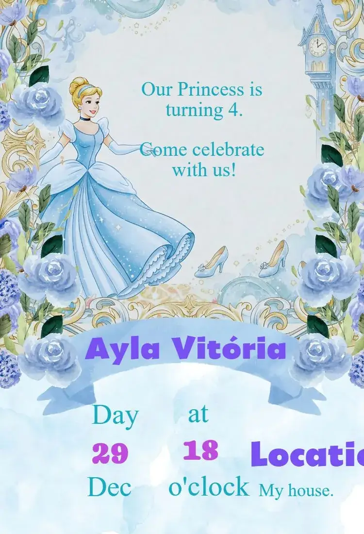 Cinderella Invitation