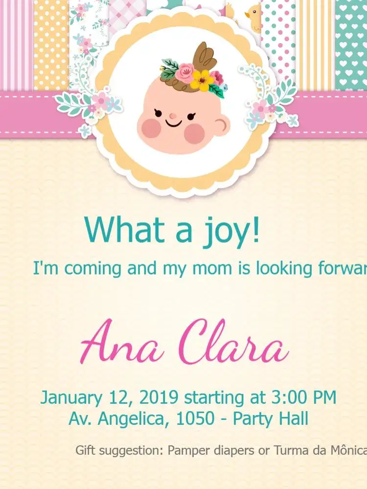 Digital Girl invitation