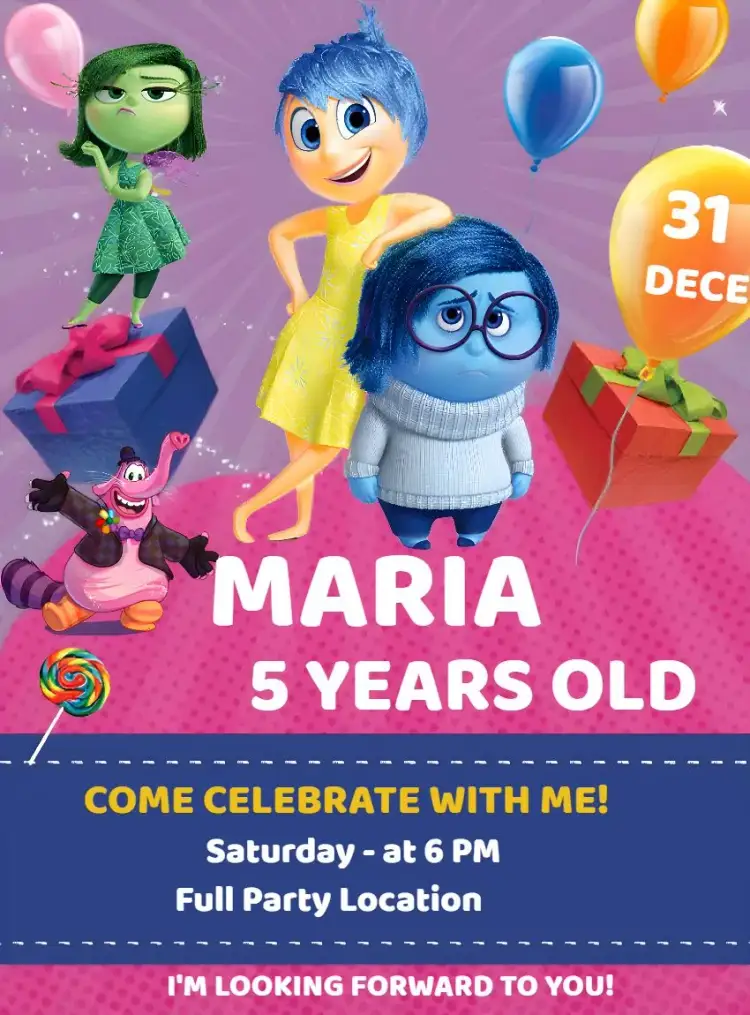 Invitation Delightfully Fun – Most searched for theme colorful, playful, modern, childlike, fun, themed
