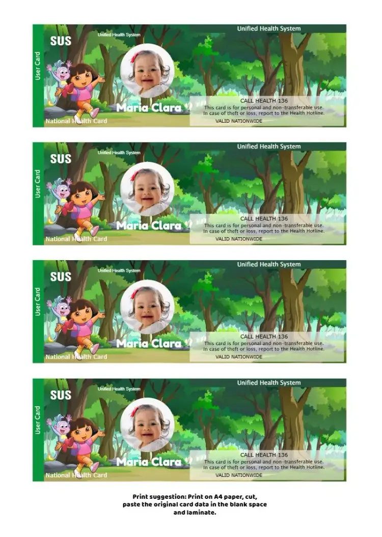 Cartão Do Sus Dora Aventureira Com Foto Branco invitation