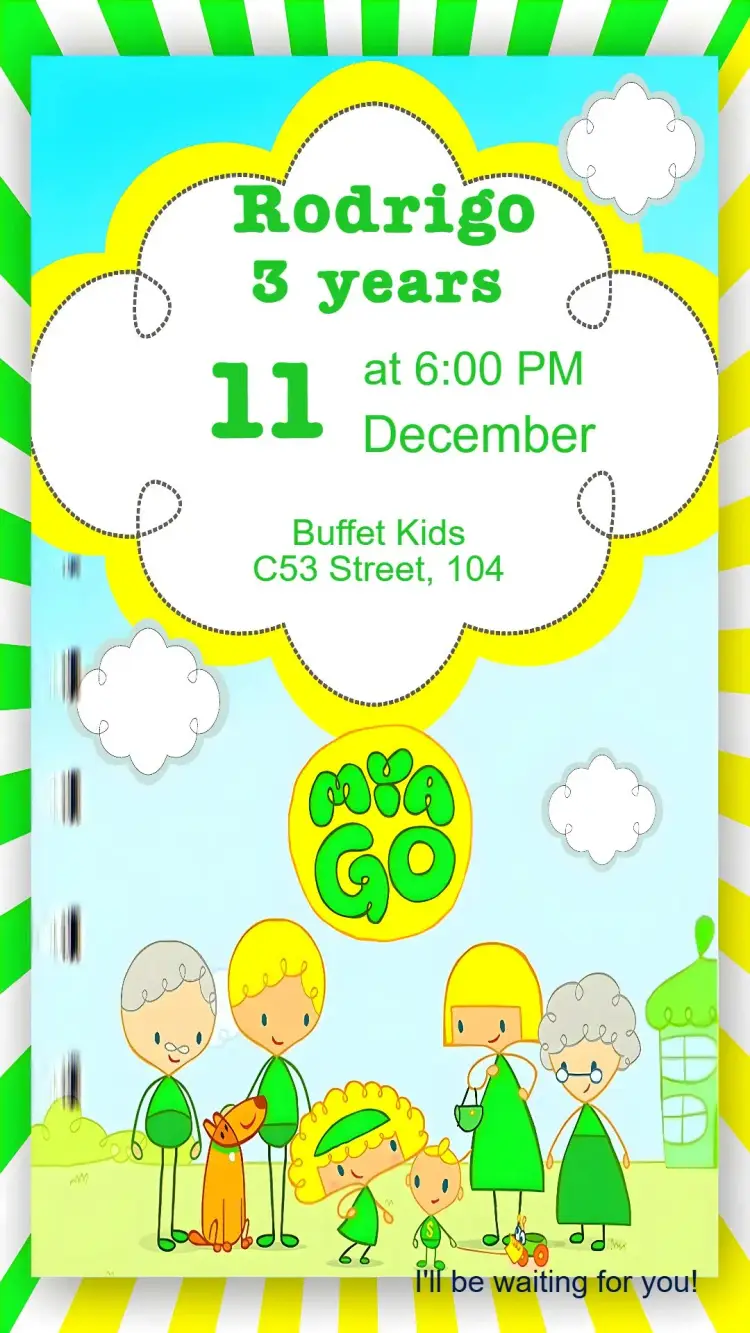 Mia Go invitation