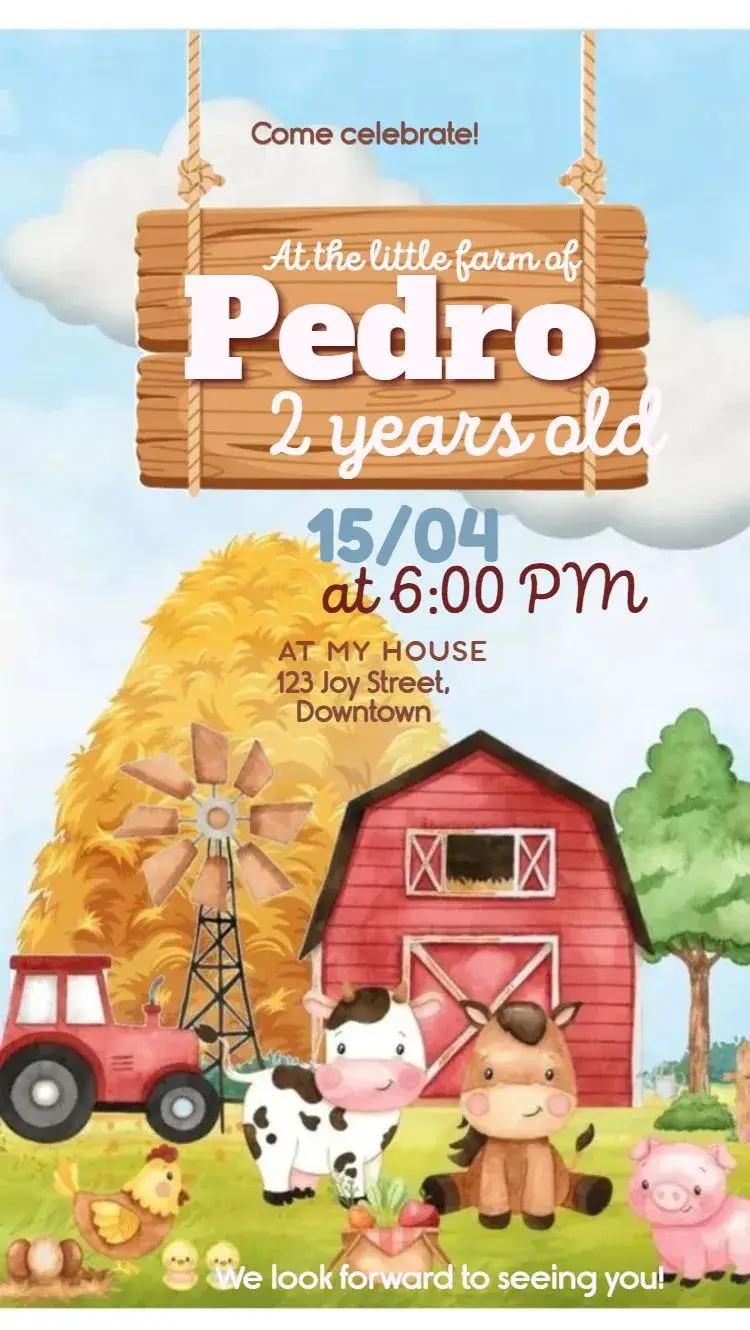 Farm invitation