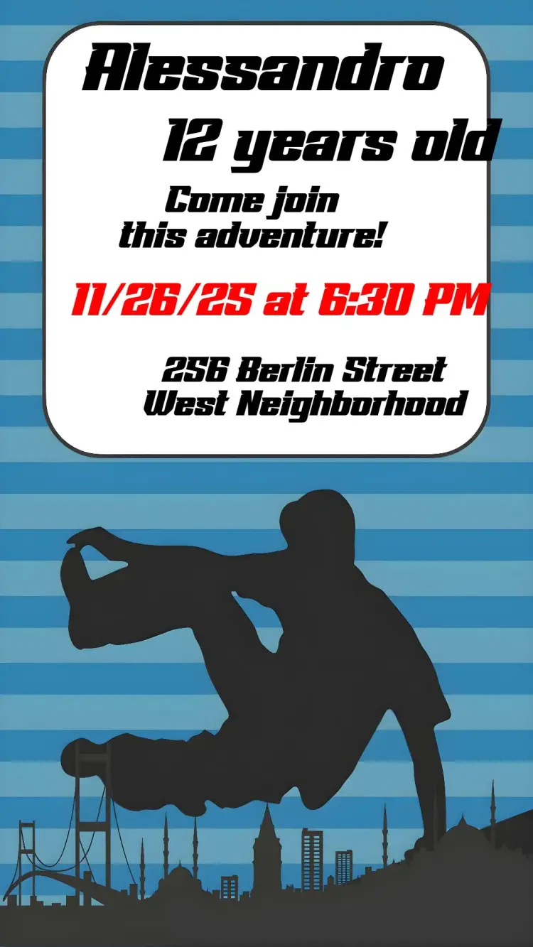 Invite Parkour editable and customizable