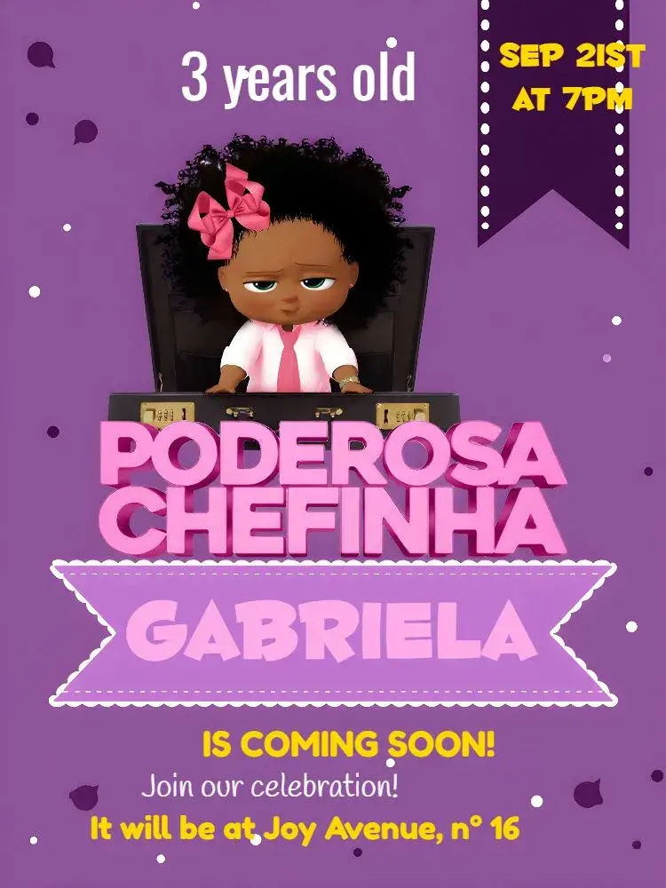 Powerful Little Chef Sash invitation