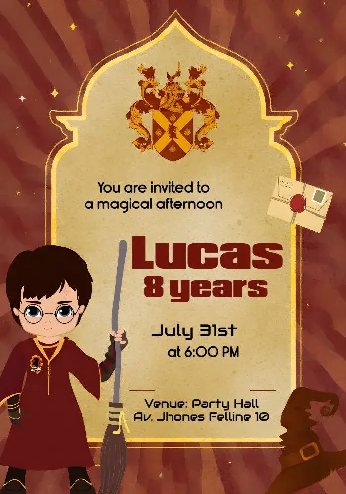 Harry Potter Party invitation