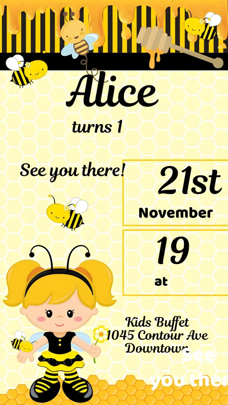 Little Bee invitation