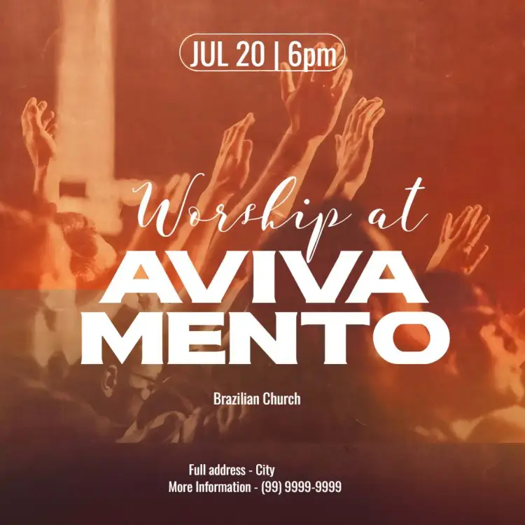 Instagram Church Post invitation