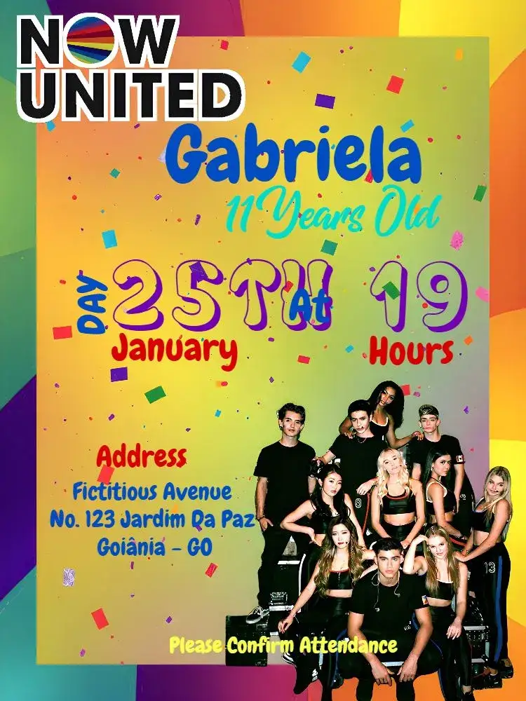 Invitation Now United Colorful – Most searched for theme colorful, modern, dynamic, youthful, vibrant
