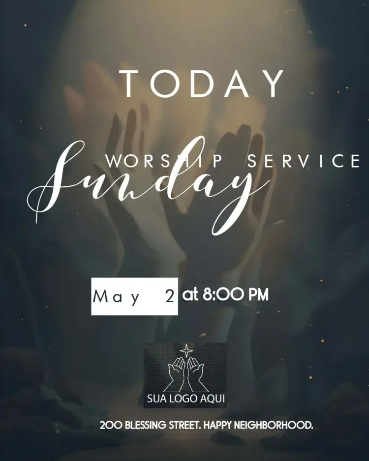 Invitation Art For Sunday Worship Gospel Church – Baptism theme gospel, religious, modern, colorful, minimalist, elegant
