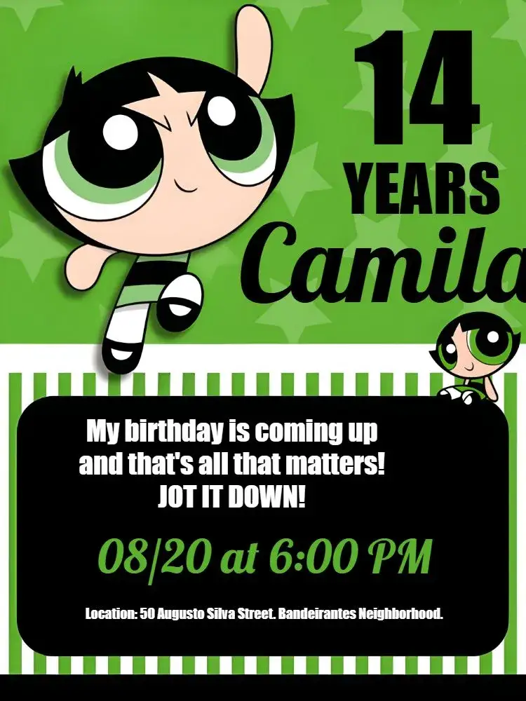 Sweetie Nervous invitation