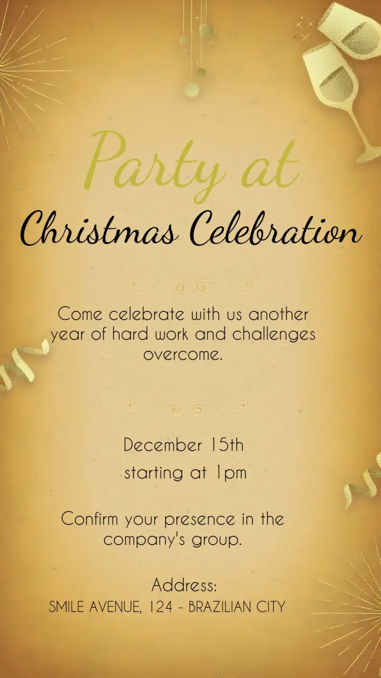 Christmas Companies Party Celebration invitation