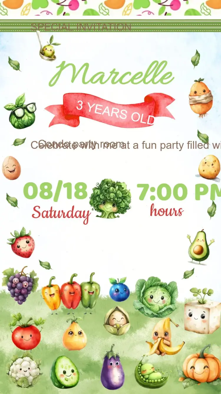 Birthday Invitation Farm Stand