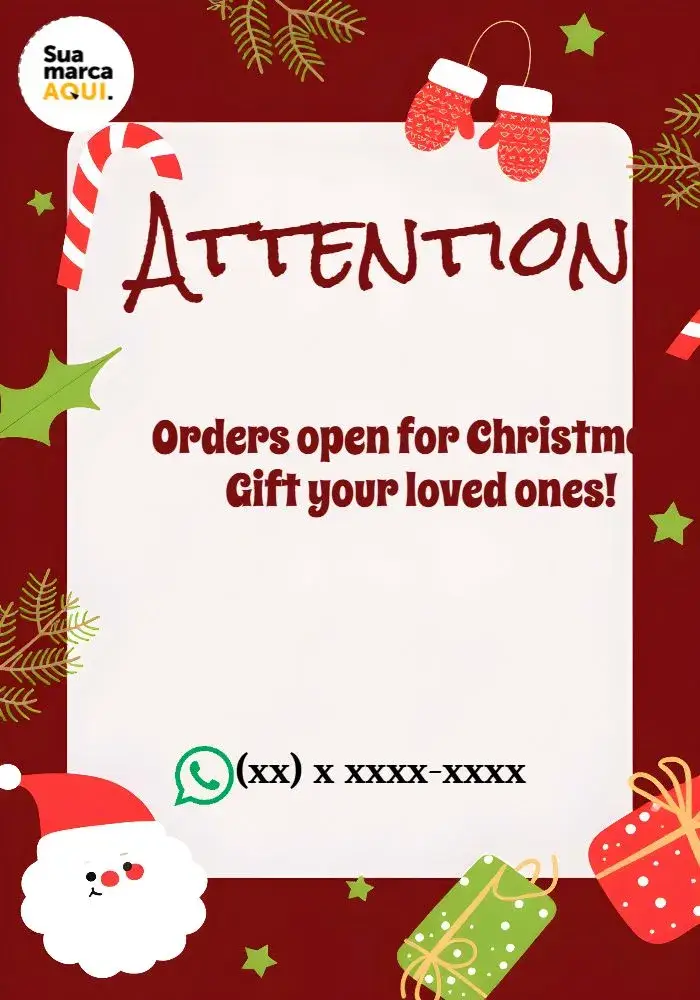 Art For Instagram - Orders The Green Christmas invitation