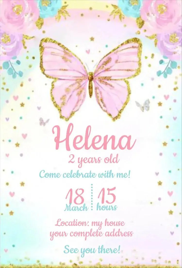 Butterfly Garden 1 invitation