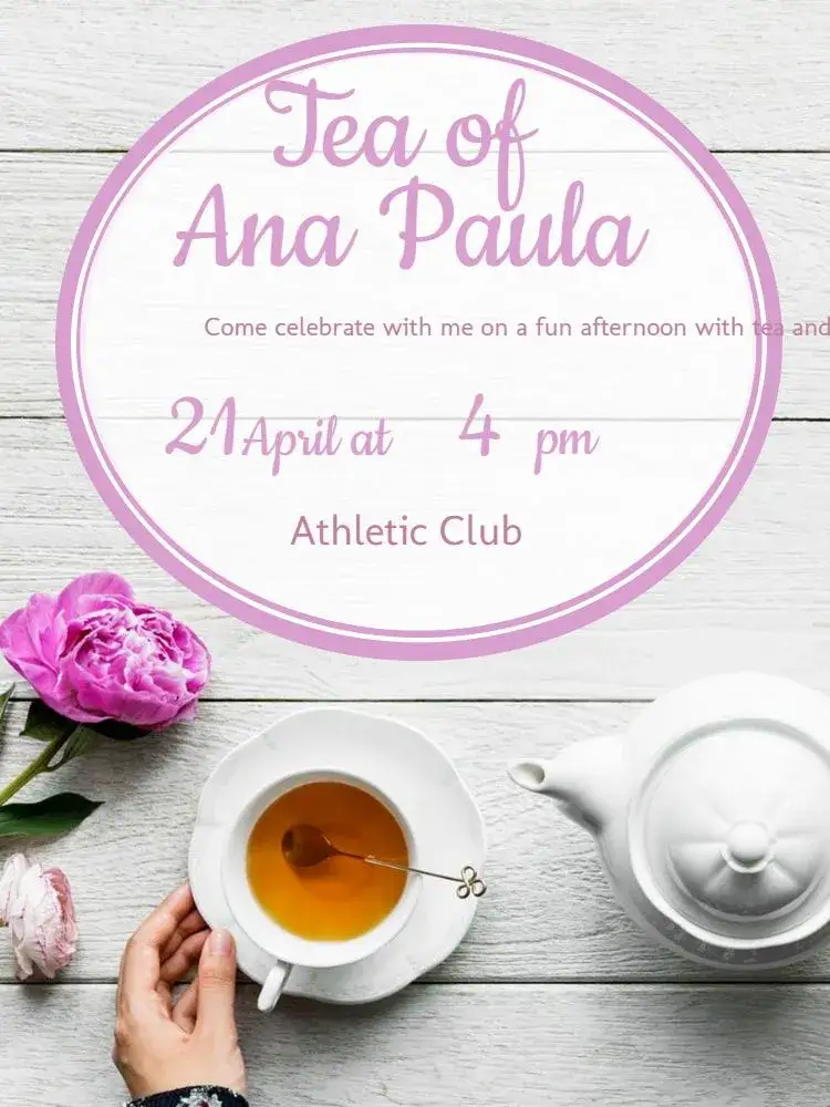 Invitation Digital Bridal Shower – Bridal Shower theme floral, wooden, pink, feminine, modern
