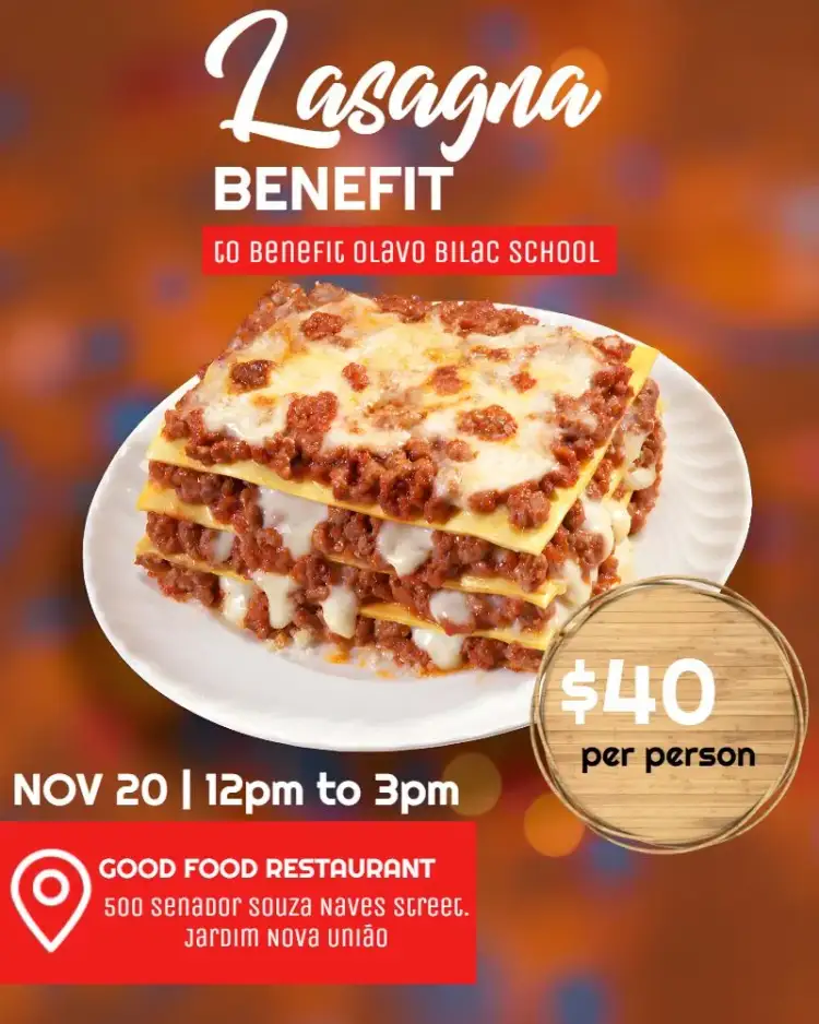 Invitation Arte For Beneficial Lasagna Action – Most searched for theme colorful, homemade, vibrant, supportive, modern, fun