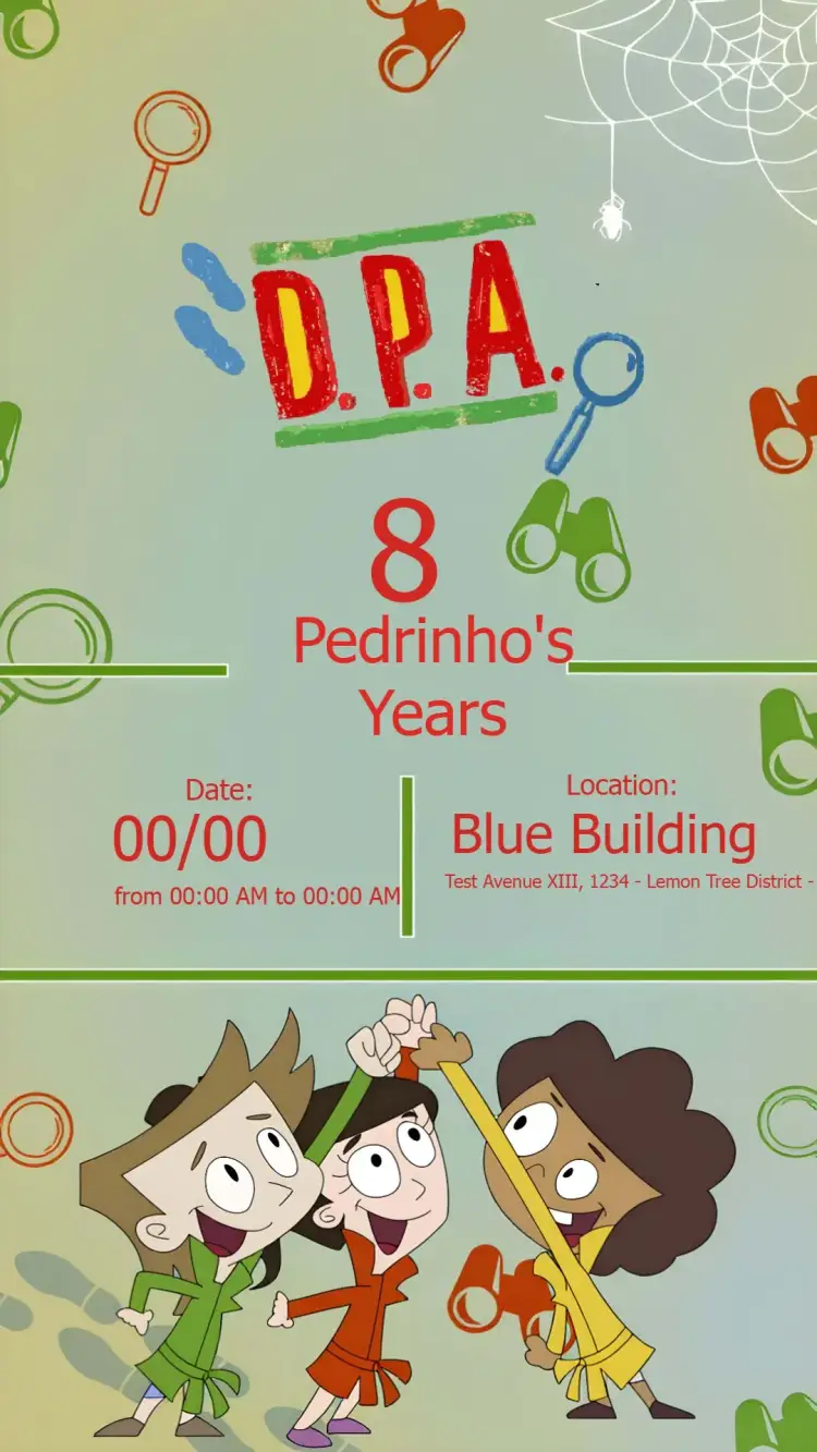 Detetives Of The Blue Building Dpa invitation