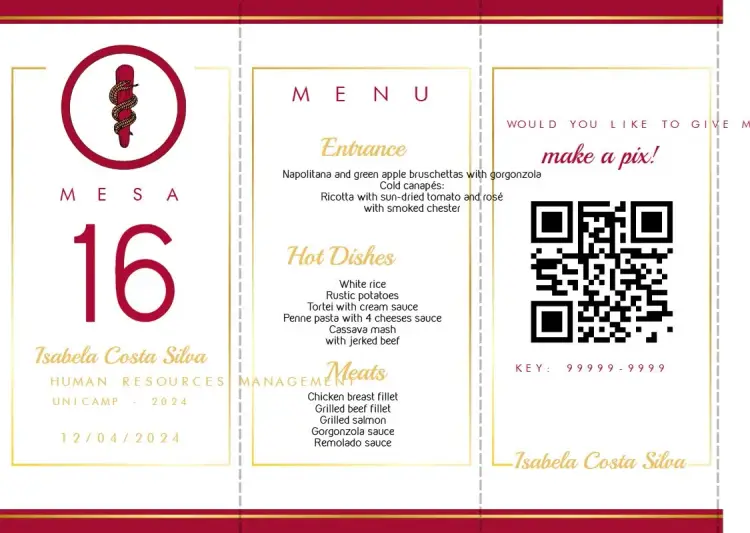 Invite Menu Triangle Dentistry Graduation Triangle editable and customizable