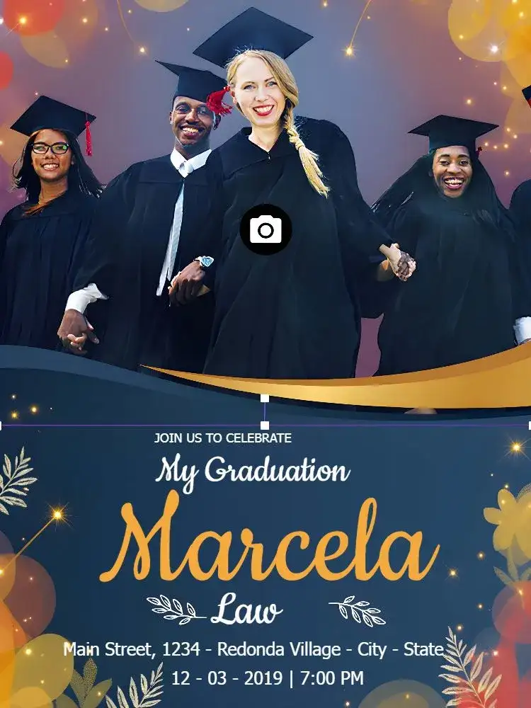 Blue Photo Graduation