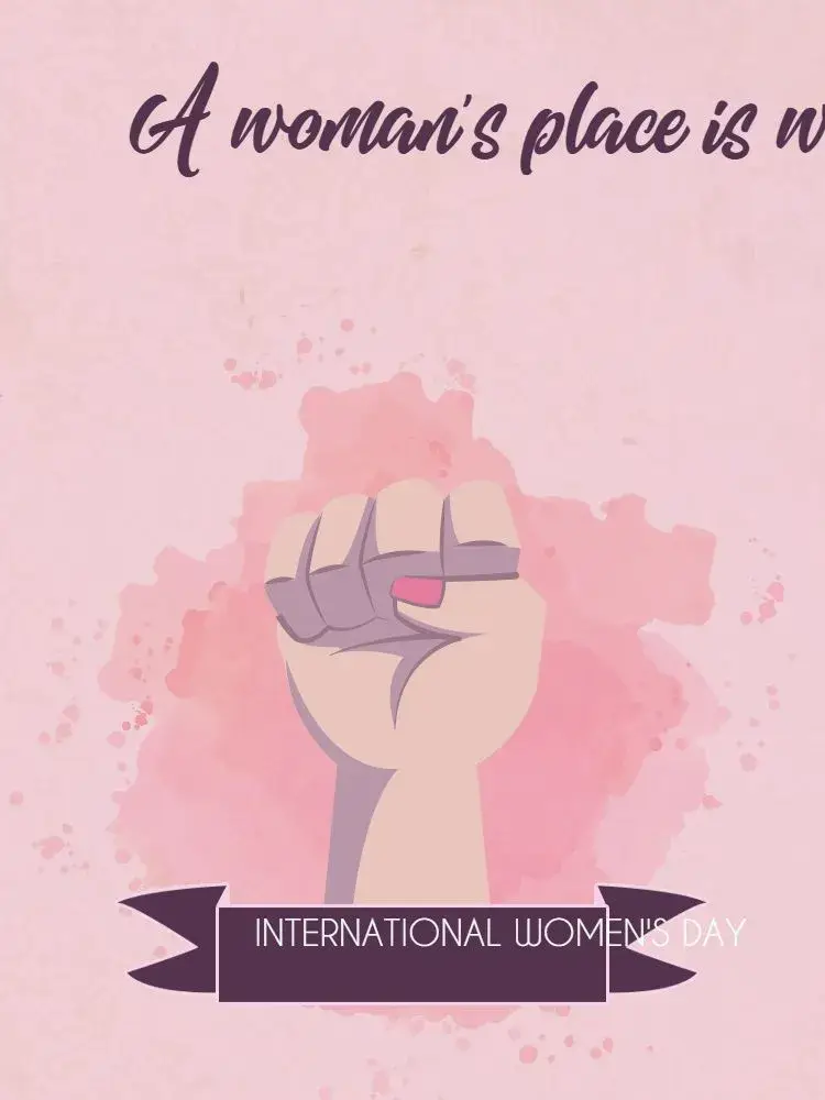 Women's Day Freedom Card invitation