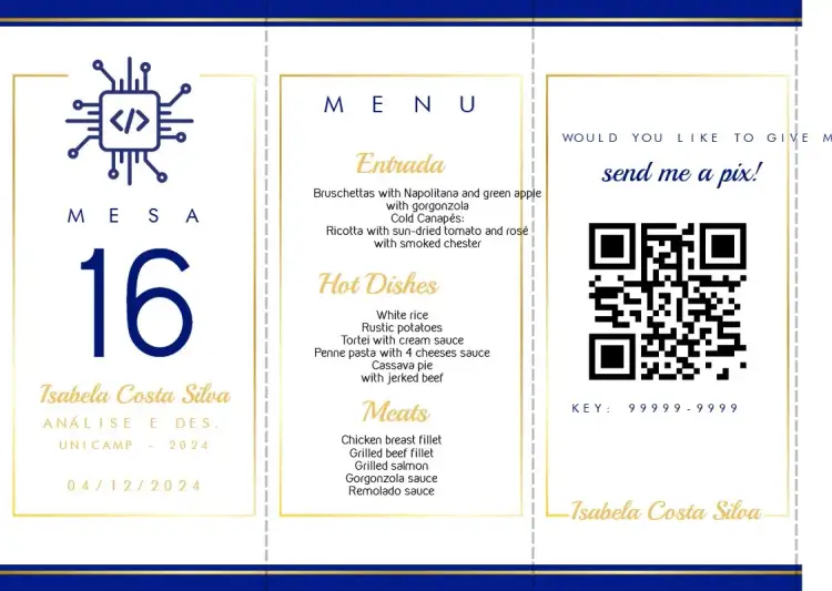 Invitation Menu Triangle Graduation in Analysis and Development Triangle – Graduation theme modern, elegant, triangular, minimalist, colorful, festive