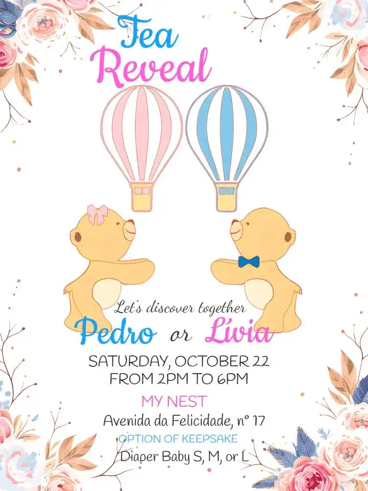 Teddy Bears Baby Gender Reveal