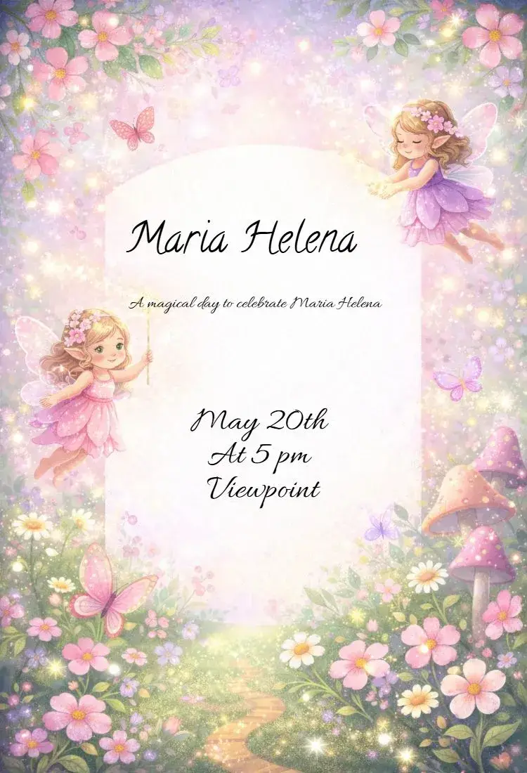 Fairy invitation