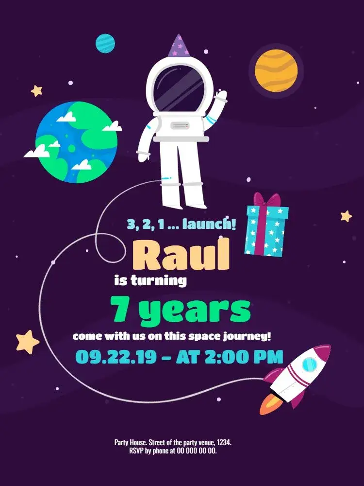 Online Astronaut invitation