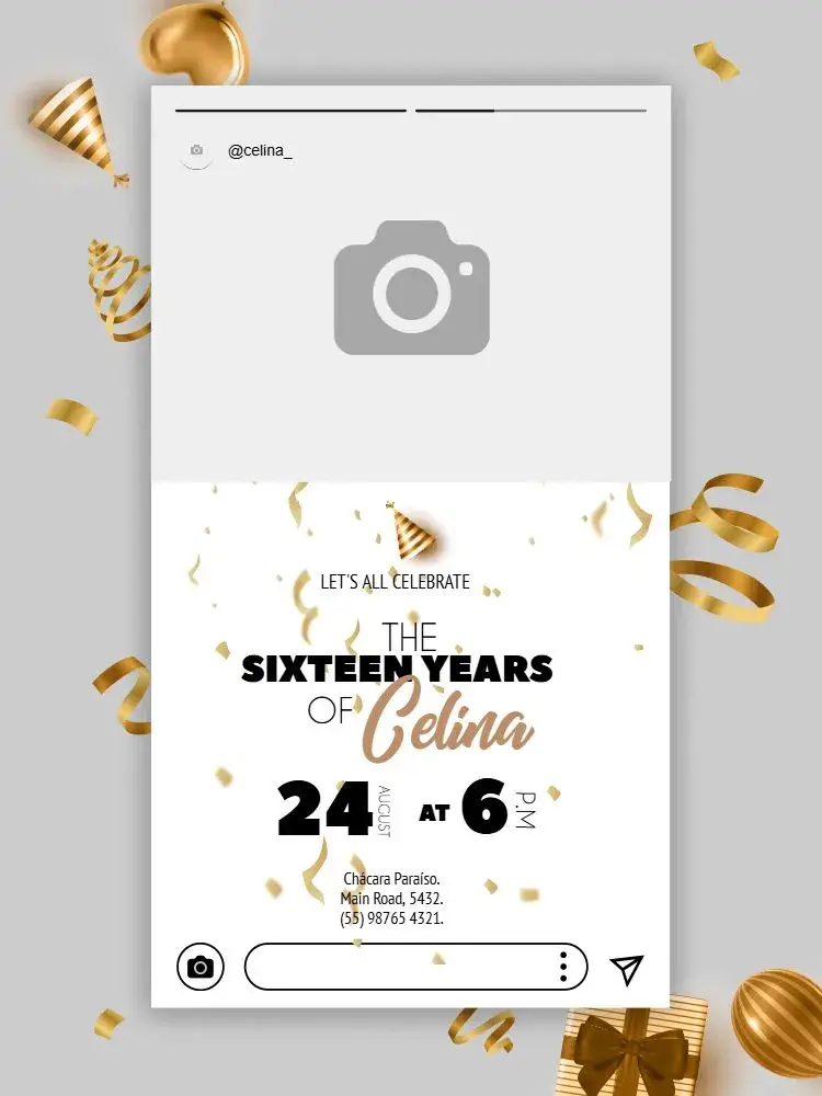 Instagram Stories Party invitation