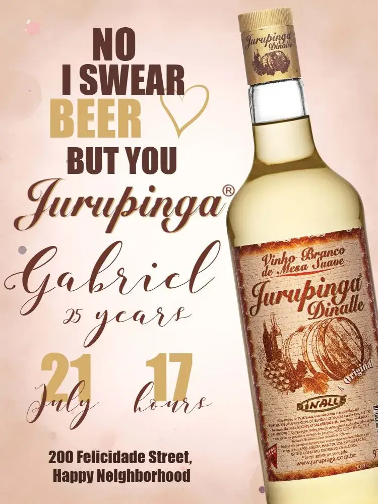 Invite Jurupinga Adult editable and customizable