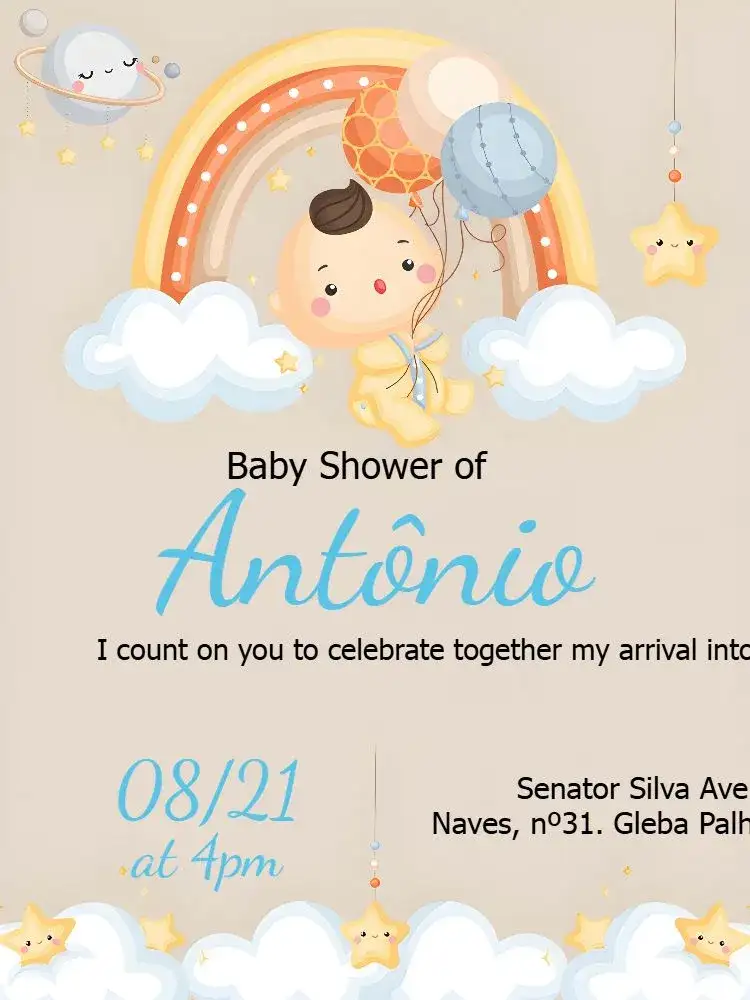 Rainbow Baby Boy Diaper Shower