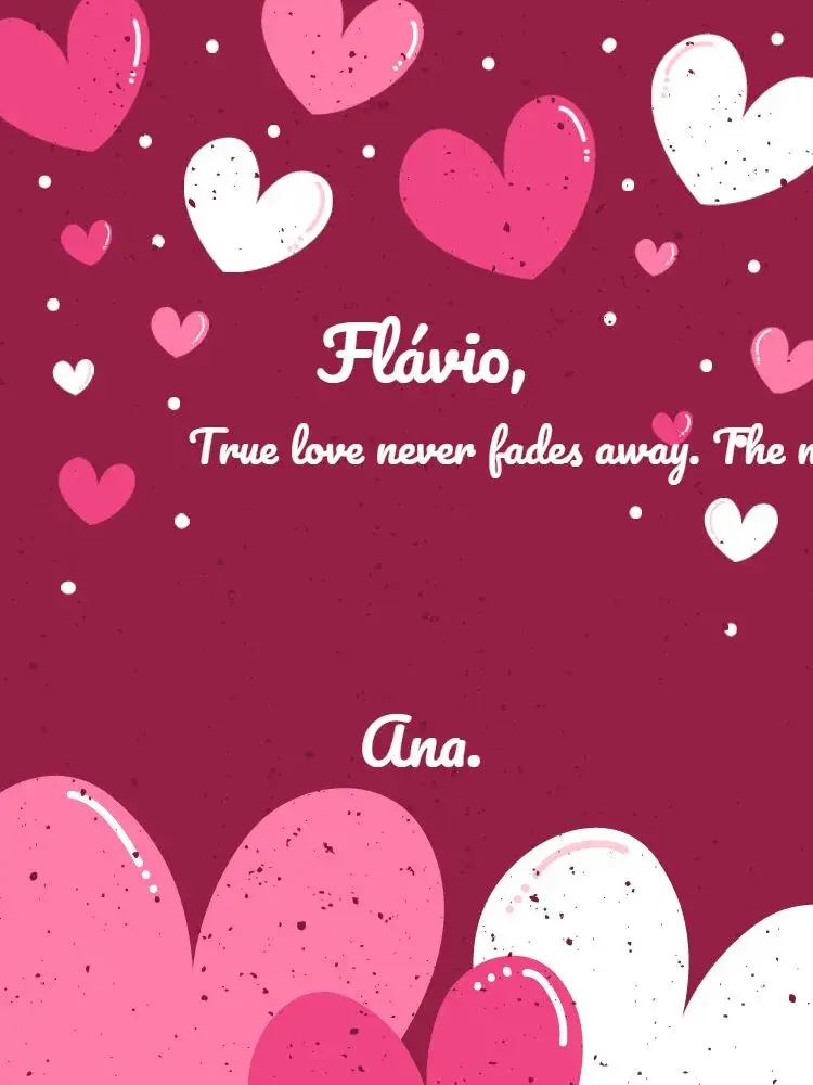 Card With Pink Love Message Phrase invitation