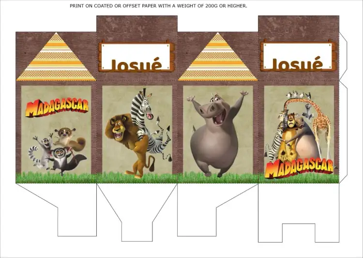 Invitation Box Milk Madagascar Grass – Most searched for theme colorful, fun-filled, themed, natural, childlike