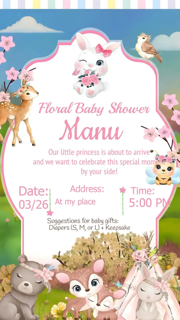 Enchanted Garden Baby Shower Delicate