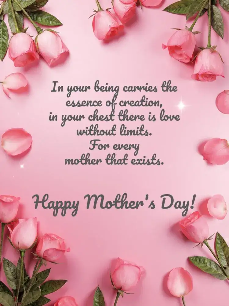 Invitation Mother's Day Card Post – Commemorative Dates theme pink, delicate, loving, modern, floral