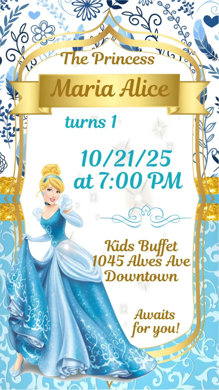 Cinderella invitation
