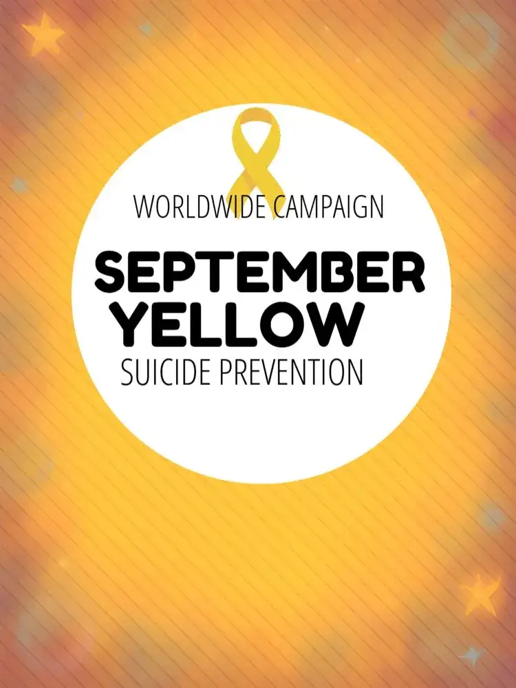 Invitation Post For September Yellow Loneliness Campaign – Most searched for theme minimalist, modern, striking, sober, informative
