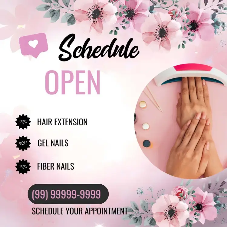Black Manicure And Pedicure Post invitation