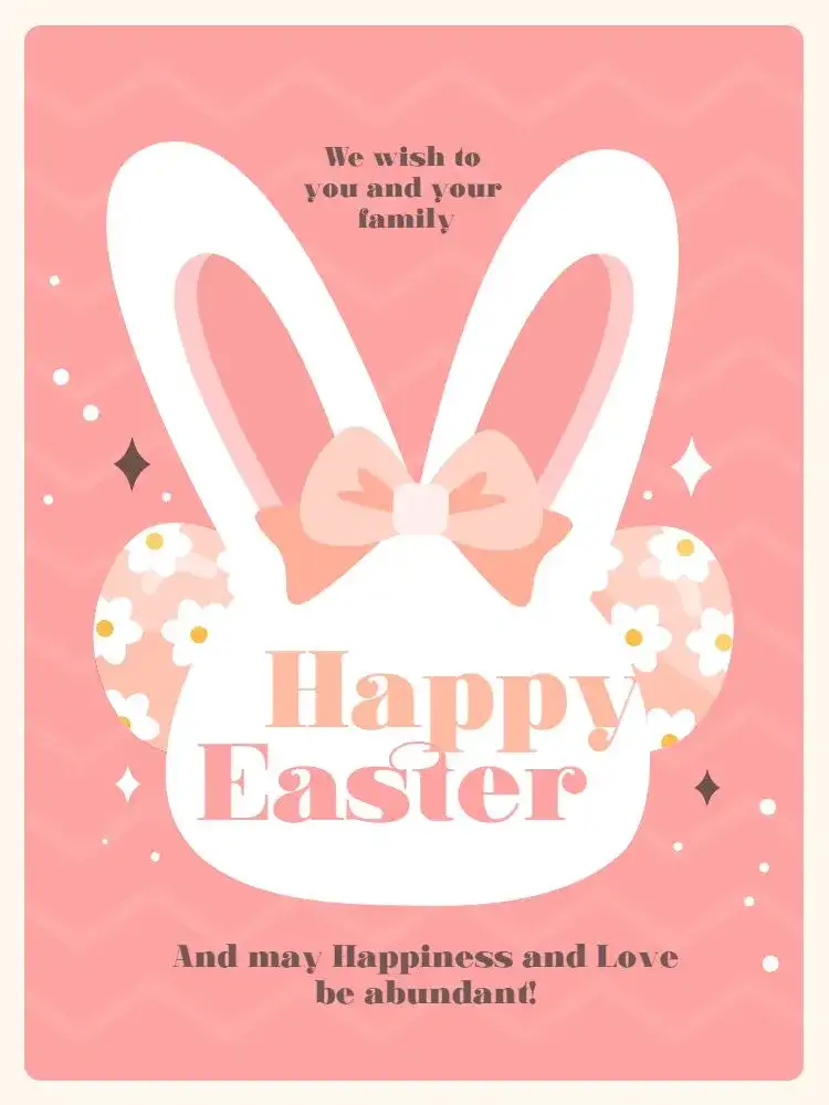 Happy Easter Card For Religious Clear