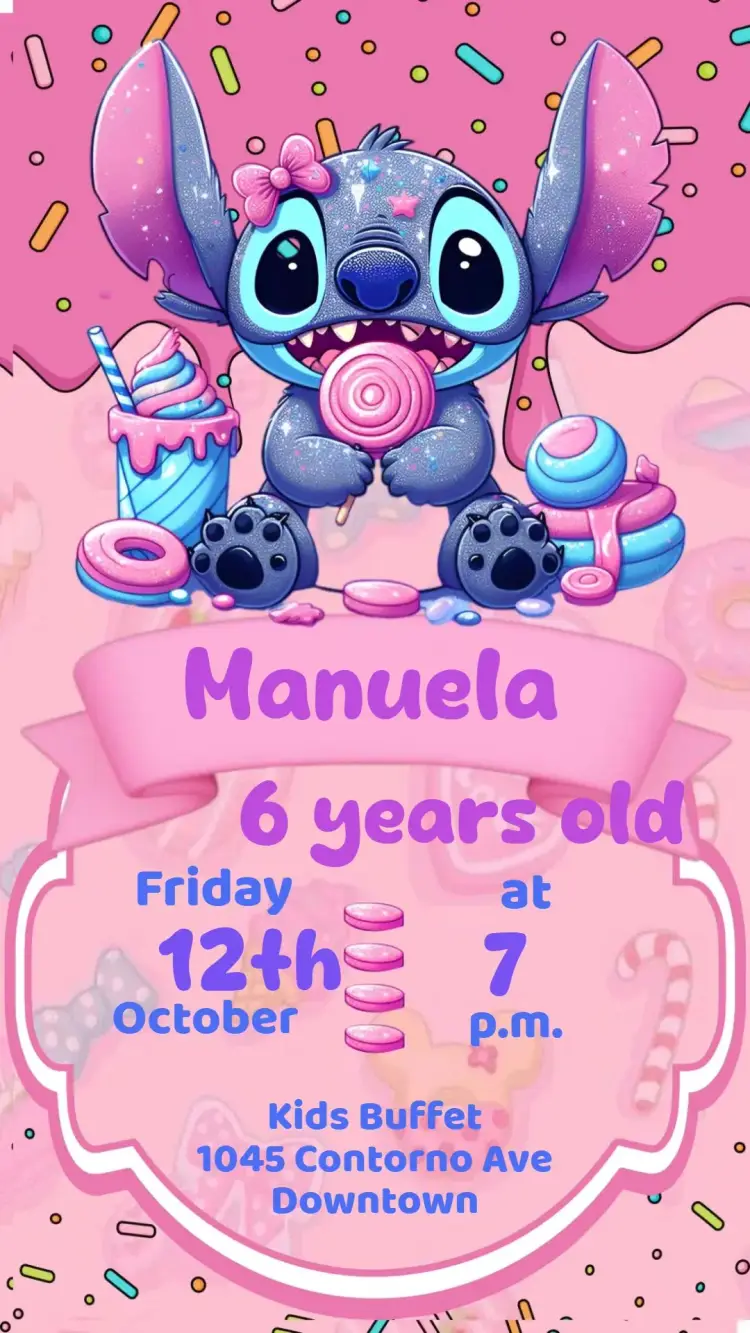 Stitch invitation