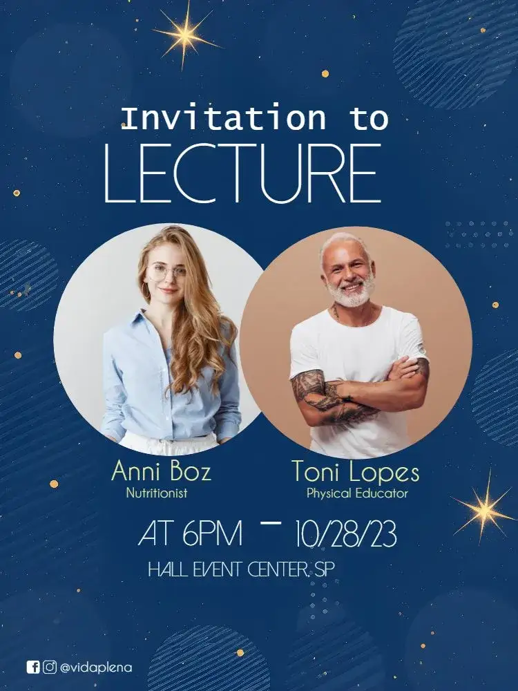 Invitation For Lecture With White Photo – Most searched for theme minimalist, modern, clean, elegant, professional