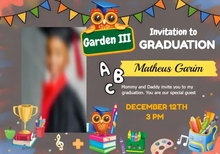 Graduation With Digital Photo invitation
