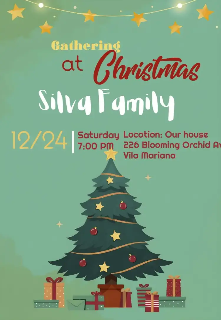 Invitation Christmas Dinner Party – Commemorative Dates theme colorful, festive, classic, modern, thematic, vintage